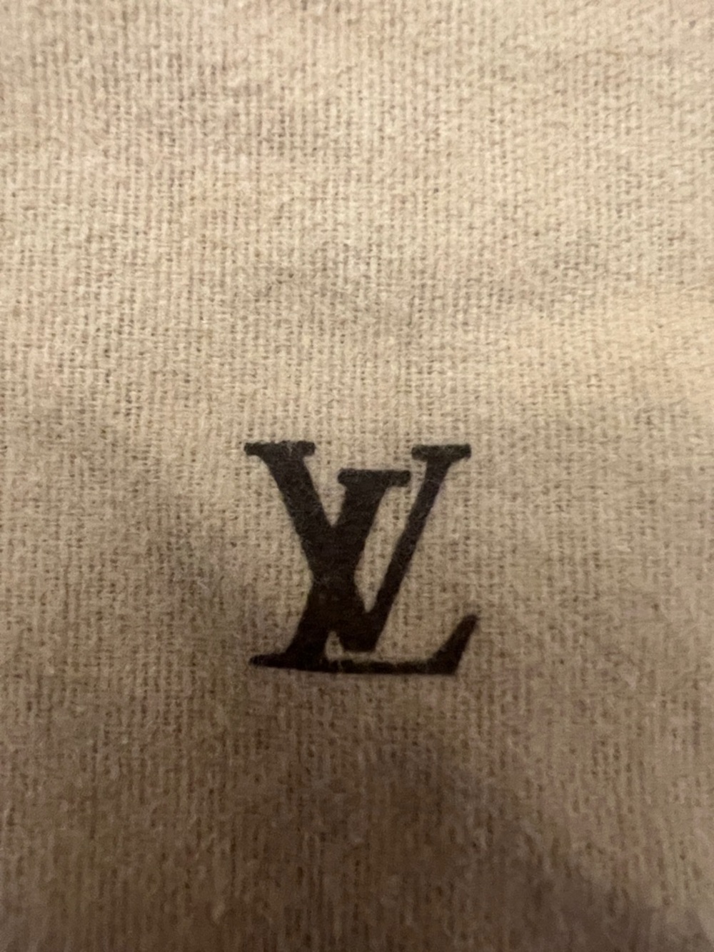 Louis Vuitton Tan Suede Logo Dust Cover - Picture 2 of 5